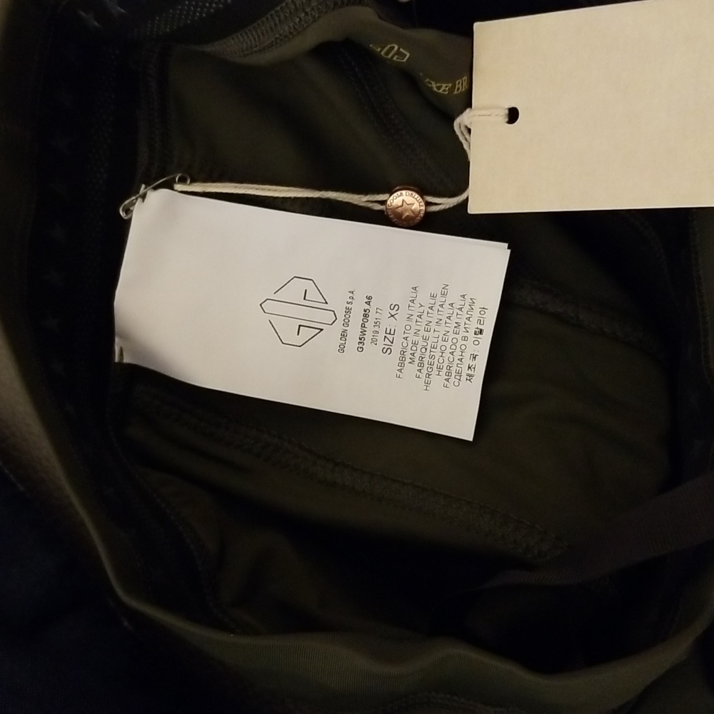 Golden Goose Leggings Size XS Military Green Khaki - Picture 6 of 9